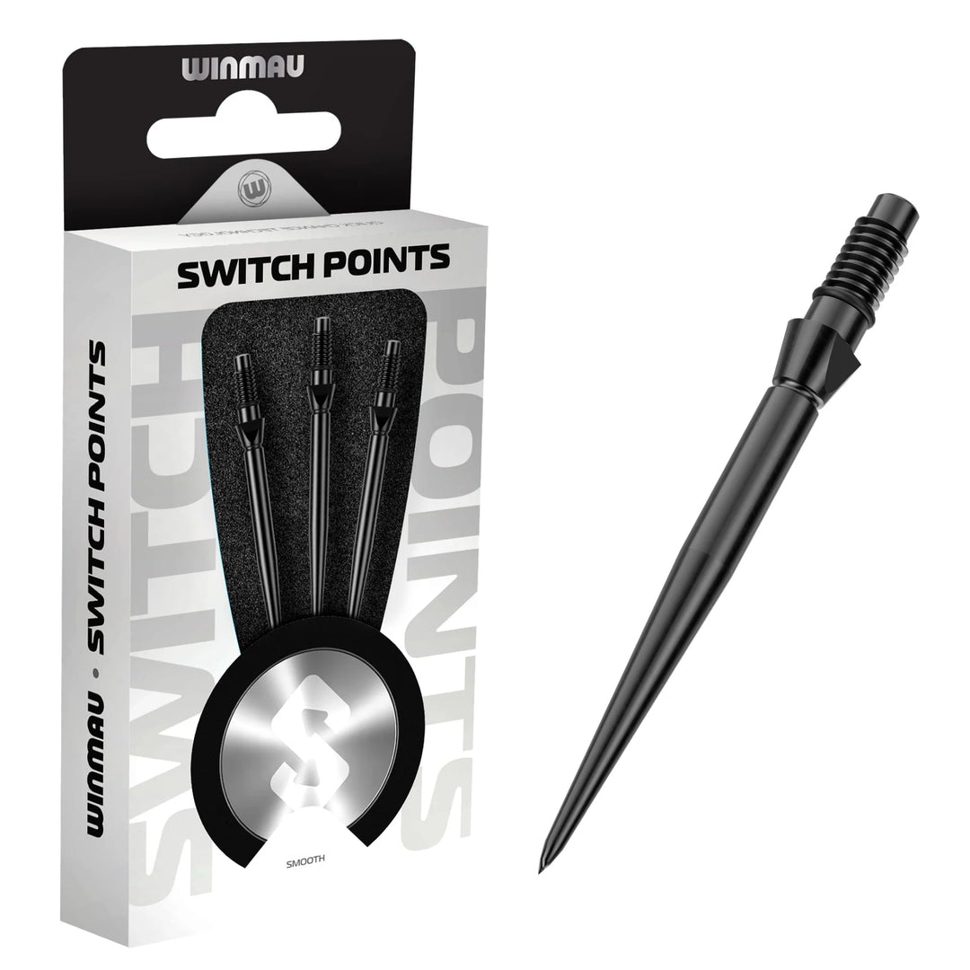 Winmau Switch Points - Smooth Black