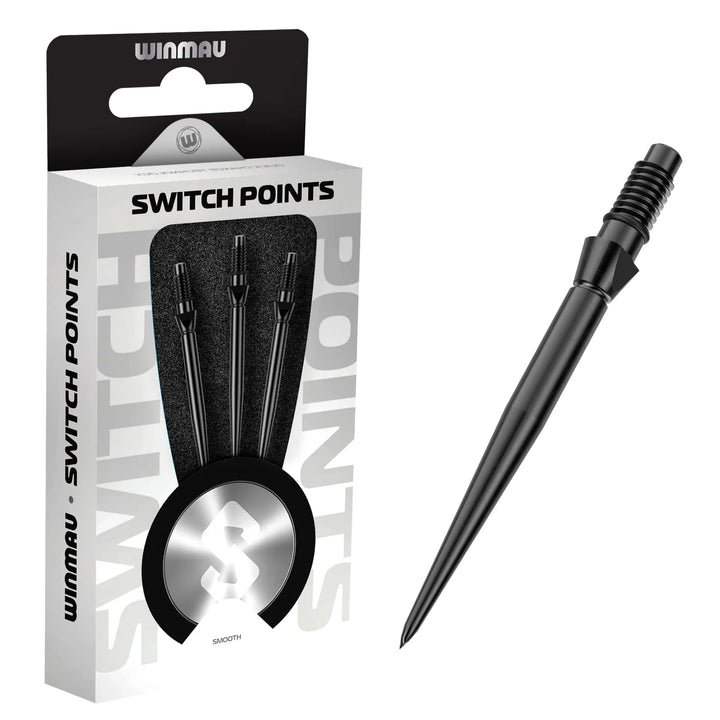 Winmau Switch Points - Smooth Black