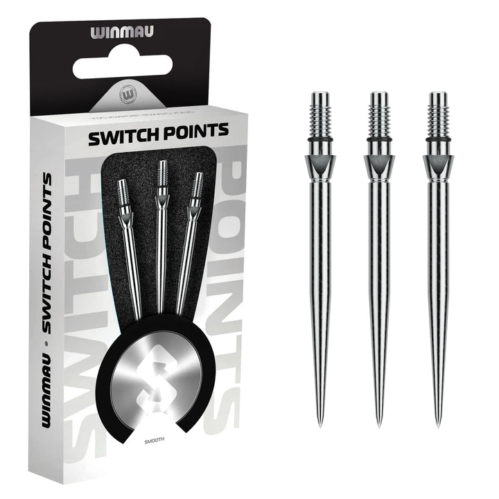 Winmau Switch Points - Smooth Silver