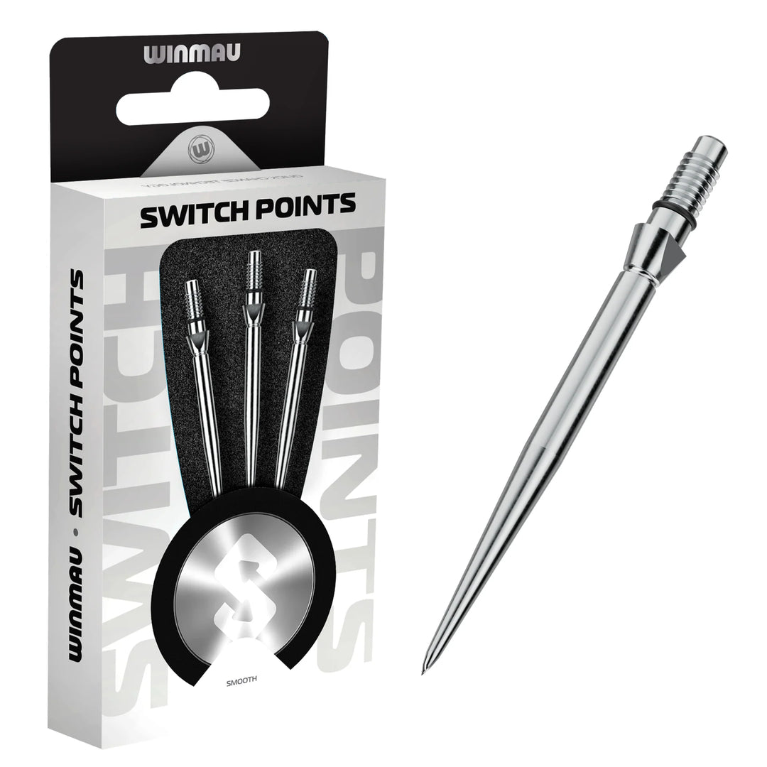 Winmau Switch Points - Smooth Silver