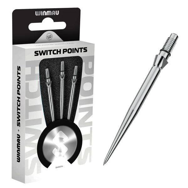 Winmau Switch Points - Smooth Silver