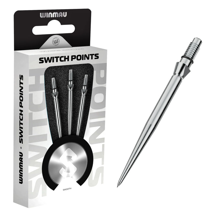 Winmau Switch Points - Smooth Silver