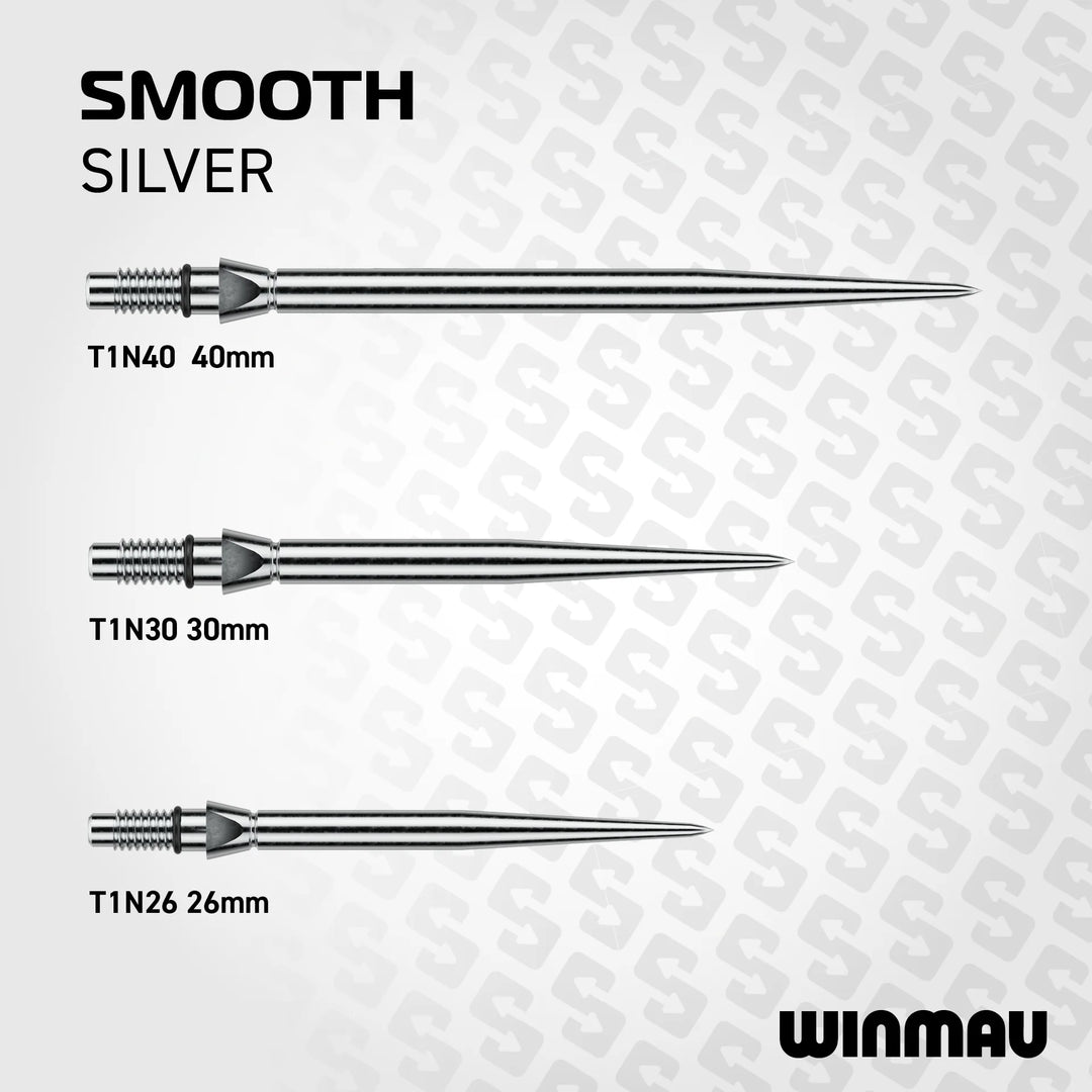 Winmau Switch Points - Smooth Silver