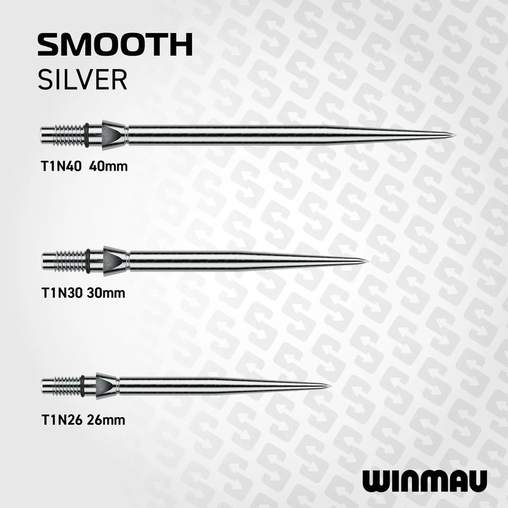 Winmau Switch Points - Smooth Silver
