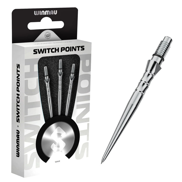 Winmau Switch Points - Wave Silver