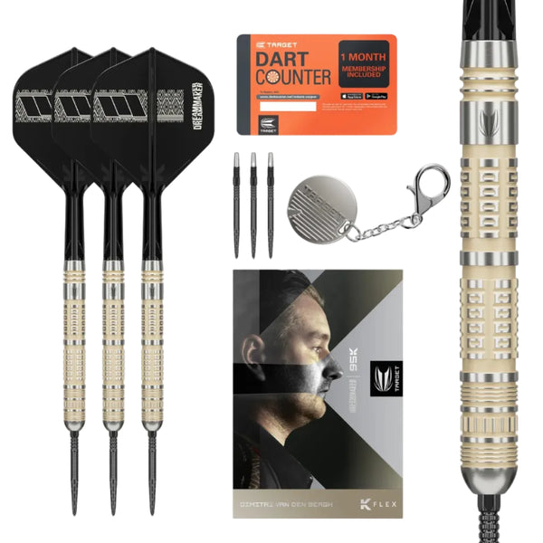 Dimitri Van Den Bergh 95K Swiss Point Darts 95% Tungsten