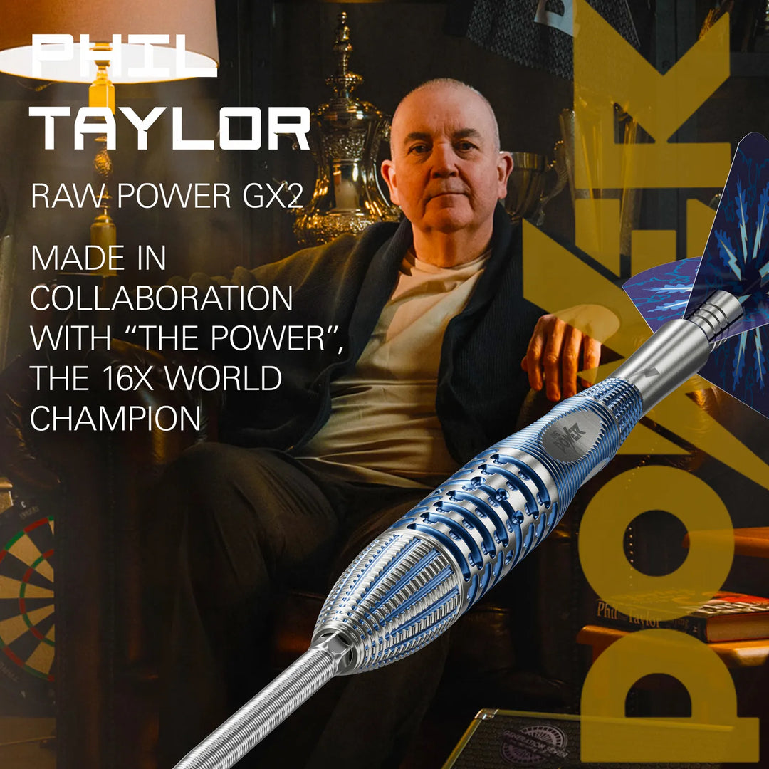 Phil Taylor Power Gx2 Swiss Point Darts 95% Tungsten