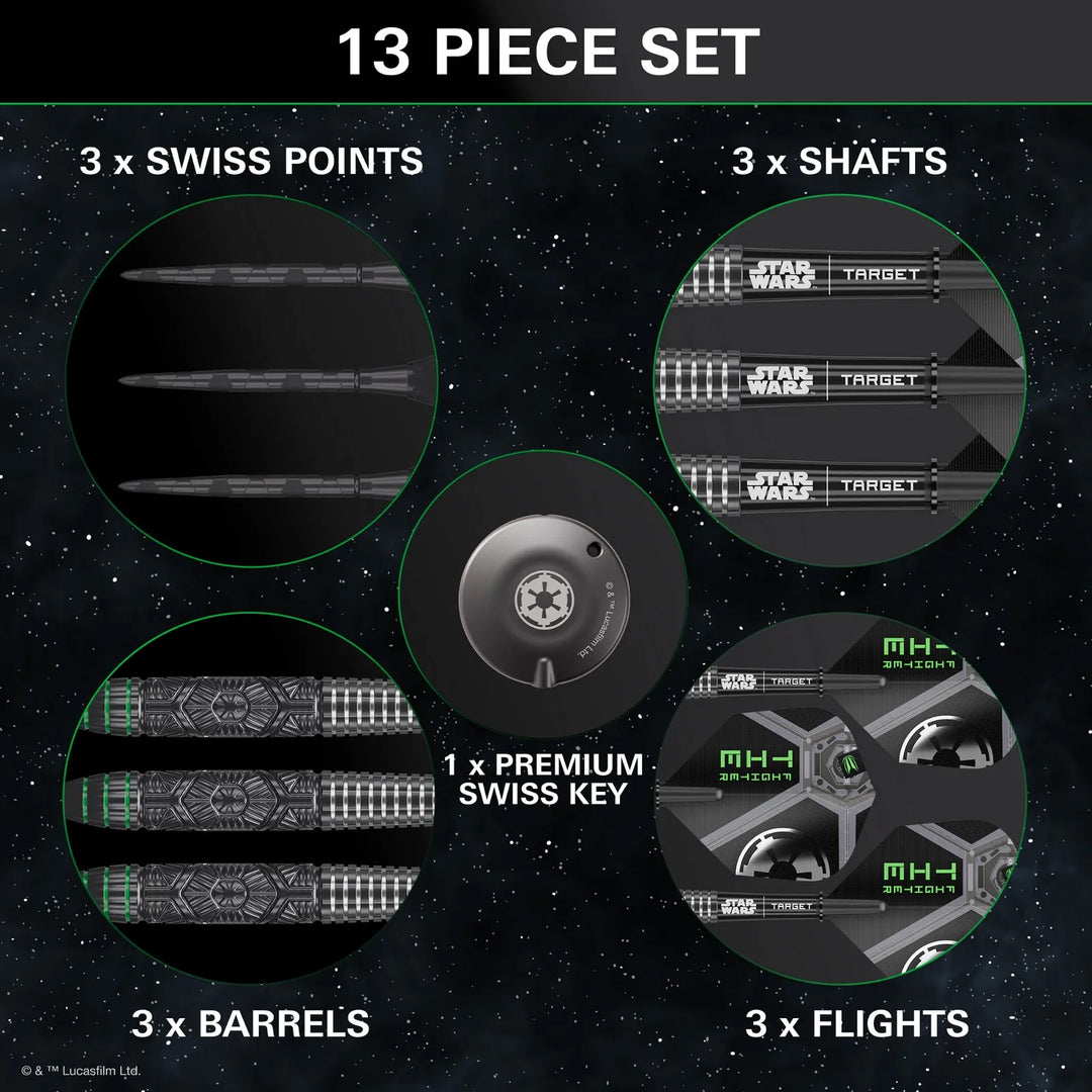 Star Wars Tie Fighter Swiss Point Darts 90% Tungsten