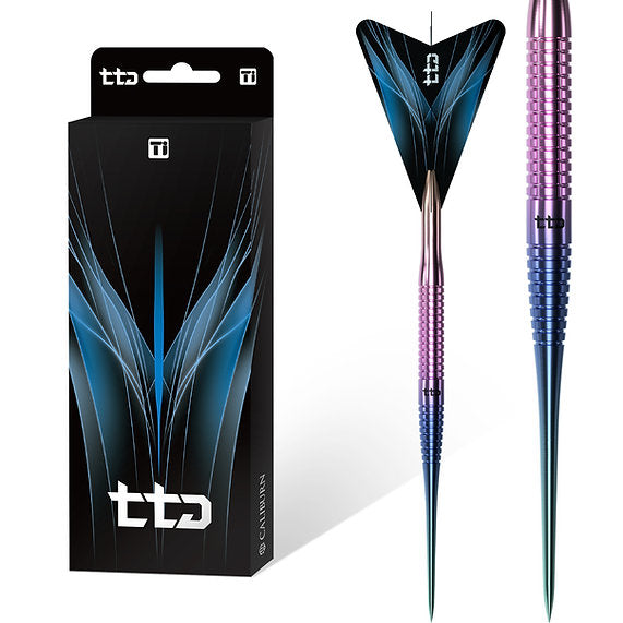 Caliburn TTD Darts - Complete Titanium Dart - T3 - Rainbow