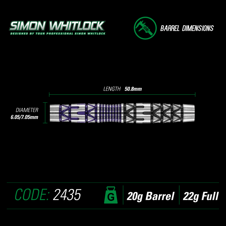Simon Whitlock SE Soft Tip Darts 90% Tungsten