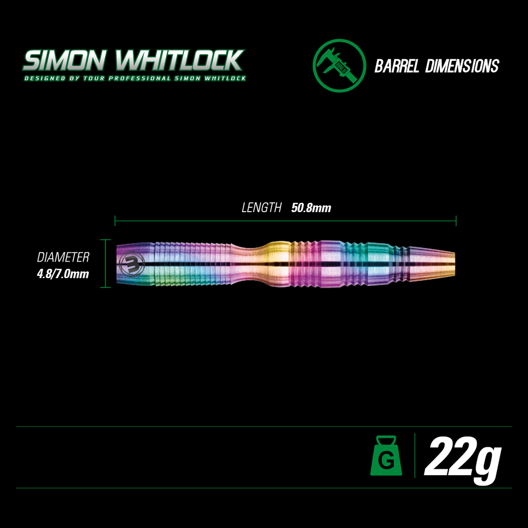 Simon Whitlock Urban Grip Steel Tip Darts 90% Tungsten