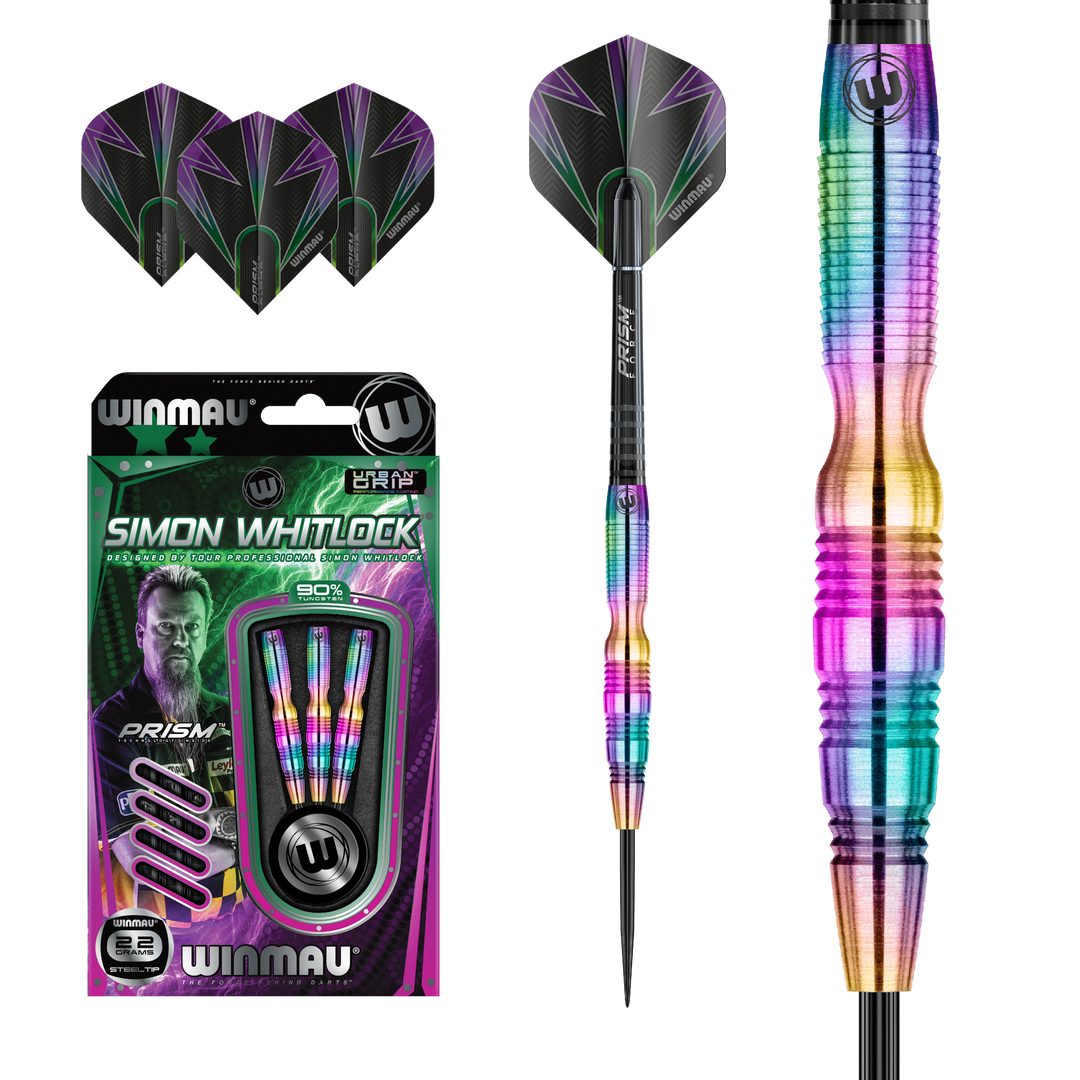 Simon Whitlock Urban Grip Steel Tip Darts 90% Tungsten