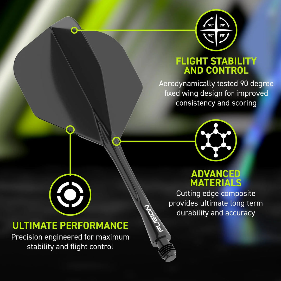 Fusion No.6 Integrated Flight and Shaft - Black