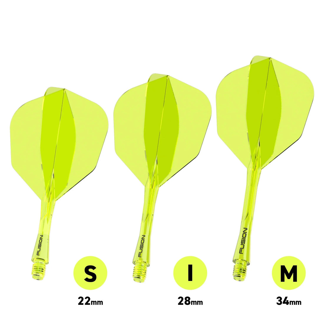 Fusion No.6 Integrated Flight and Shaft - Neon Yellow