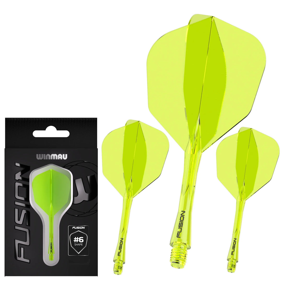 Fusion No.6 Integrated Flight and Shaft - Neon Yellow