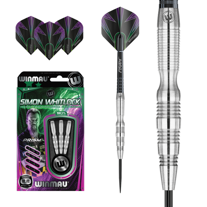 Simon “The Wizard” Whitlock Steel Tip Darts 90% Tungsten