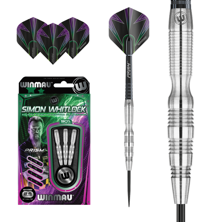 Simon “The Wizard” Whitlock Steel Tip Darts 90% Tungsten