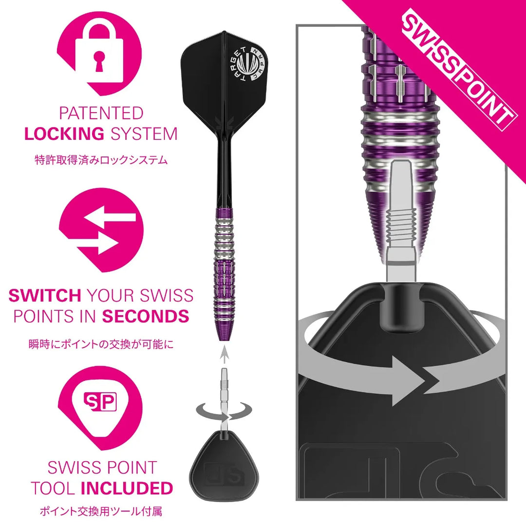 Tung Suk Zenith G1 Swiss Point Darts 90% Tungsten
