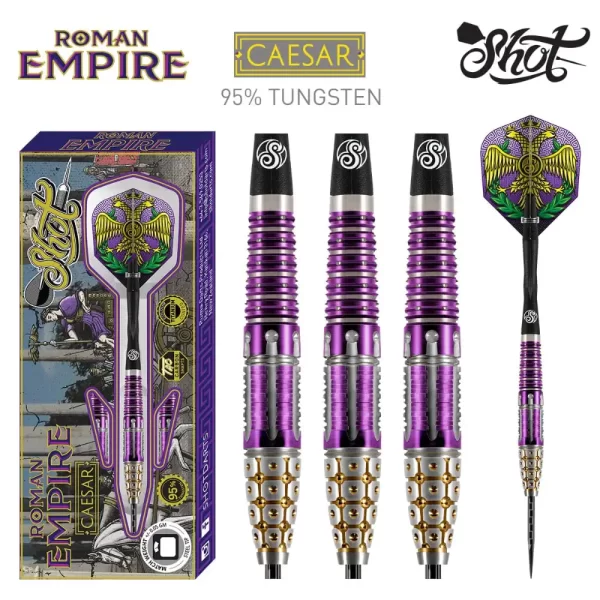 Roman Empire Caesar Steel Tip Darts 95 Tungsten