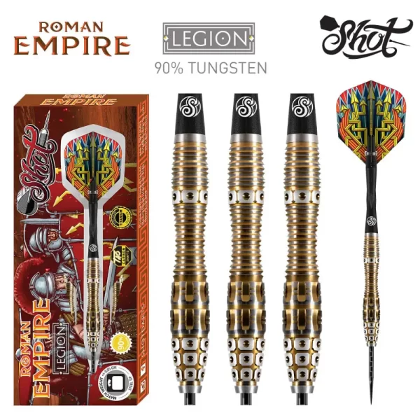 Roman Empire Legion Steel Tip Darts 90 Tungsten